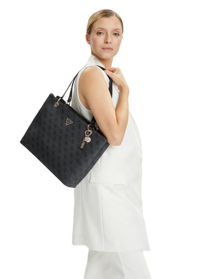 GUESS Noelle II Tote Coal Logo Woman