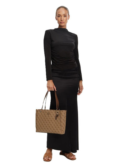 GUESS Noelle II Tote Coal Logo Woman