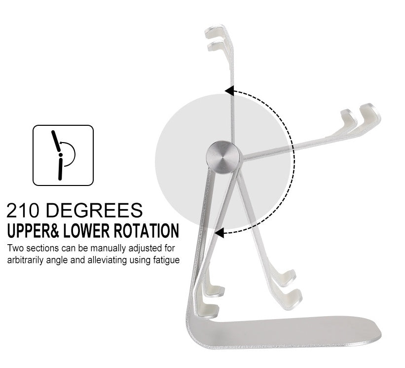 Kompatibel mit Apple Tablet-Ständern, Halterung für iPad, Mini-Tablet, Smartphone-Halterung, Schreibtischzubehör, verstellbare Halterung