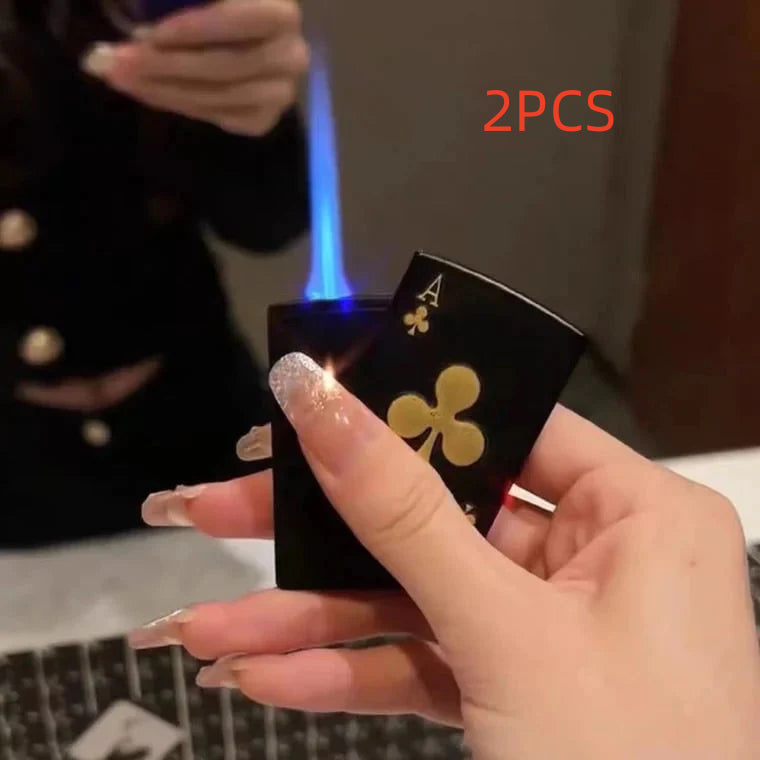 Pokerkarten Design Metall Feuerzeug