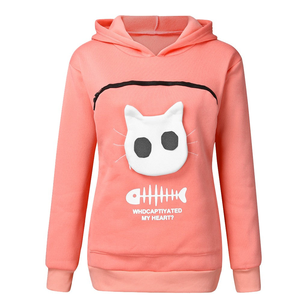 Katzenmotiv Tasche Katzen Outfit Sudadera con capucha
