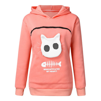 Katzenmotiv Tasche Katzen Outfit Sudadera con capucha