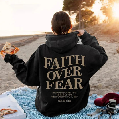 Glaube statt Angst Bibelvers Christlicher Hoodie