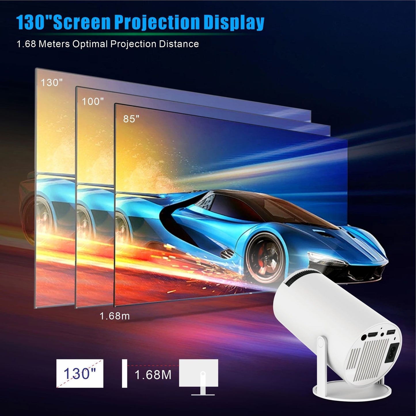 Tragbar Multimedia Smart Mini Projektor