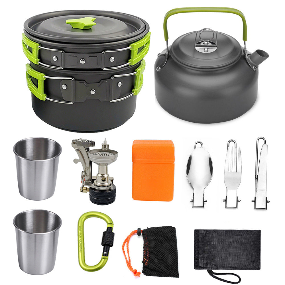 Aluminium Ausrüstung Outdoor Camping Kochgeschirr Set