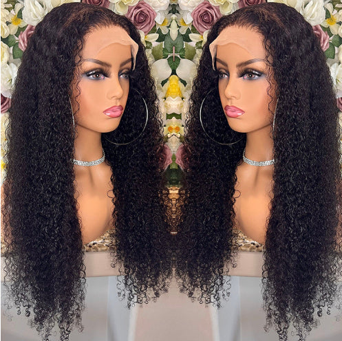 Brazilian Kinky Curly Lace Front Real Hair Wigs