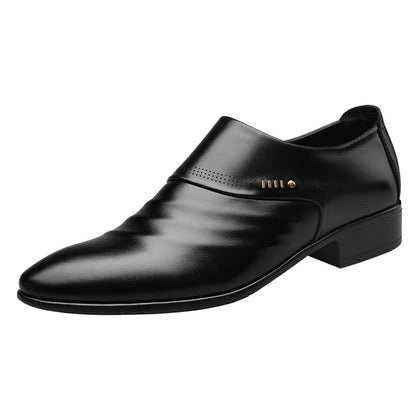 Lässige Spitz-Slip-On-Schuhe aus Leder