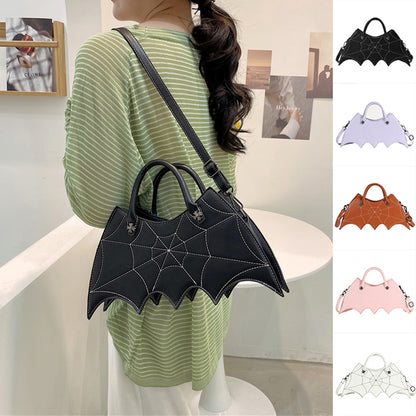 Halloween Spinnennetzform Batgirl Motiv Schultertasche