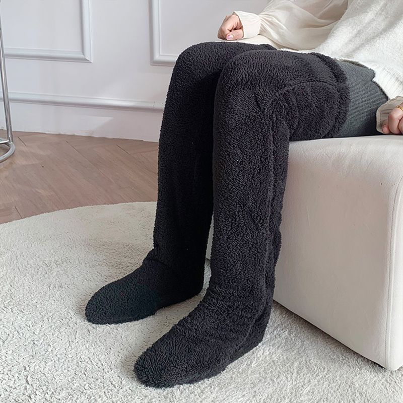 Overknee-Flauschig kältebeständige Socken