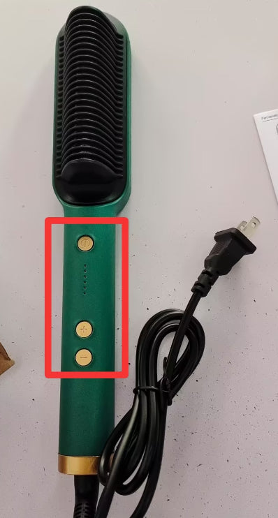 360° Doppelfunktion Locken Glätten Keramik 2-in-1-Haarglättungskamm