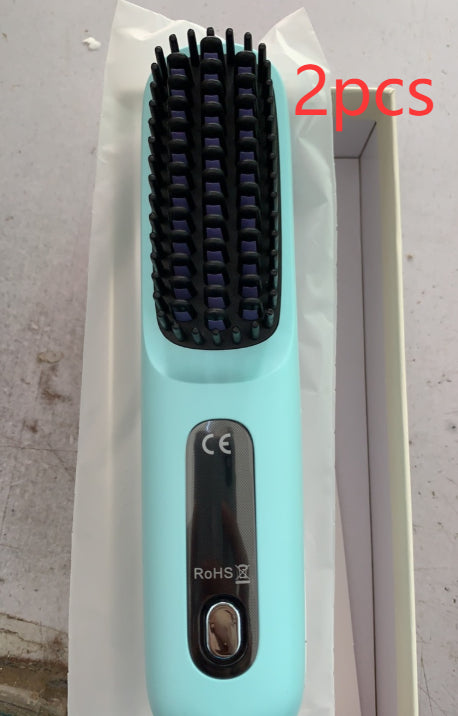 Kabellose USB-Ladefunktion 2-in-1-Haarglättungsbürste