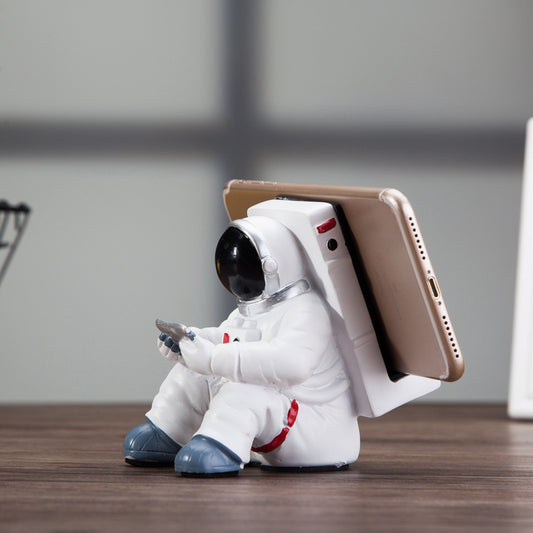 Simple astronaut phone holder, desk mount for students, cute astronaut phone holder, creative gift, small desk decoration