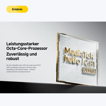 XIAOMI Poco C85, Smartphone 8+256GB, 6,9" 120Hz Display 7,99mm Design, MediaTek Helio G81-Ultra Octa-Core, 50MP AI-Zweifach-Kamera