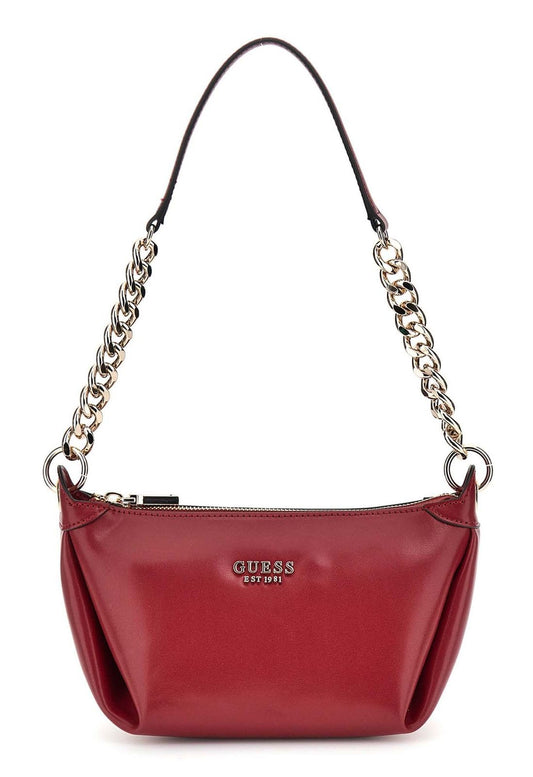 GUESS Damen Eco Evaine Top Zip Shoulder Bag Red