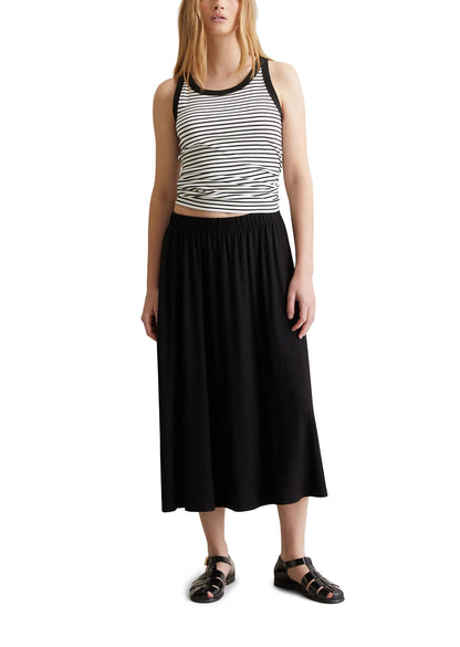 Marc O'Polo Denim Damen Jerseyrock mit Stretch-Anteil Relaxed Fit, Schwarz (Black)