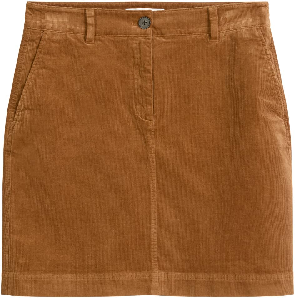 Marc OߴPolo Damen Cordrock mit Stretch-Anteil kurz, Braun (Warm Brown)