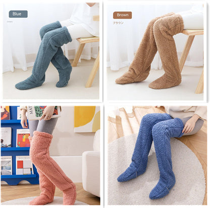 Overknee-Flauschig kältebeständige Socken