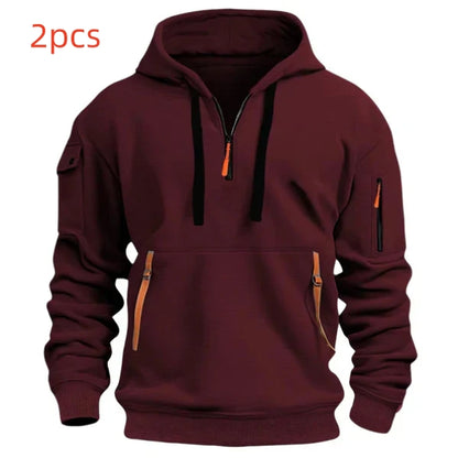 Modische Kapuzenpullover mit überschnittenen Schultern