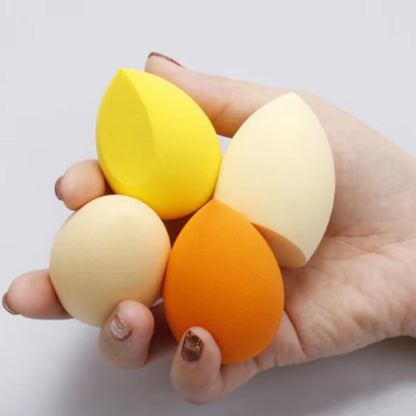 Abgeschrägte tropfenförmige Firsichherzförmige Quaste Make-Up Schwamm Set