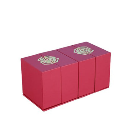 Geschenkbox Metallrose Halskette Schmuckset