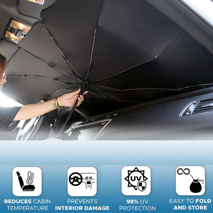 Protector UV Robusto Estabilizador Frontscheibenabdeckung Faltbarer Auto Sonnenschirm