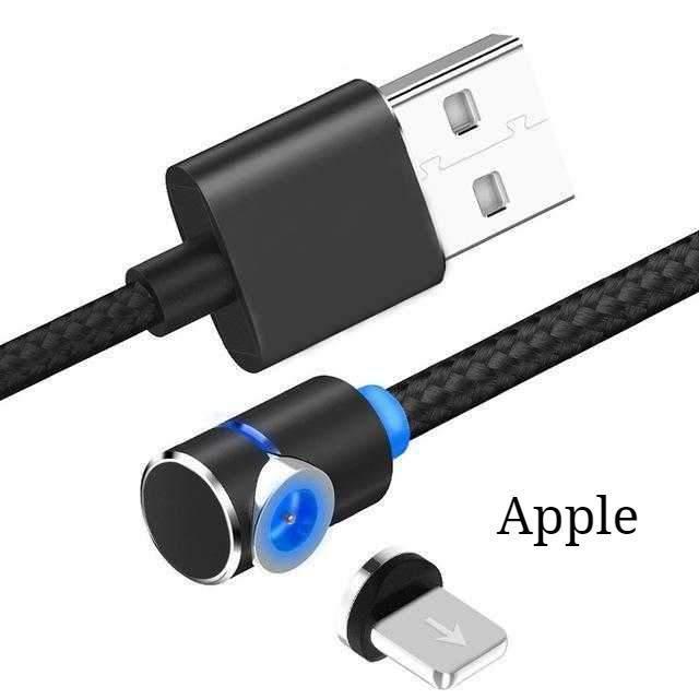 Magnetisches Ladekabel mit LED-Beleuchtung, USB-Kabel und USB Typ-C USB C