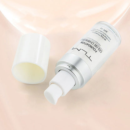 Temperaturbeständige flüssige Foundation, Concealer, tragbar, natürliche Farbnuance, Make-up-Foundation, BB-Concealer