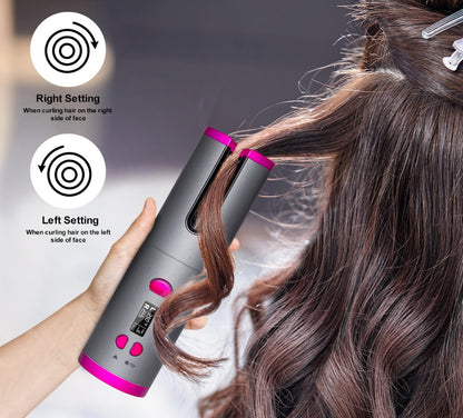 Curling iron with USB cable, wireless, multifunctional, rechargeable