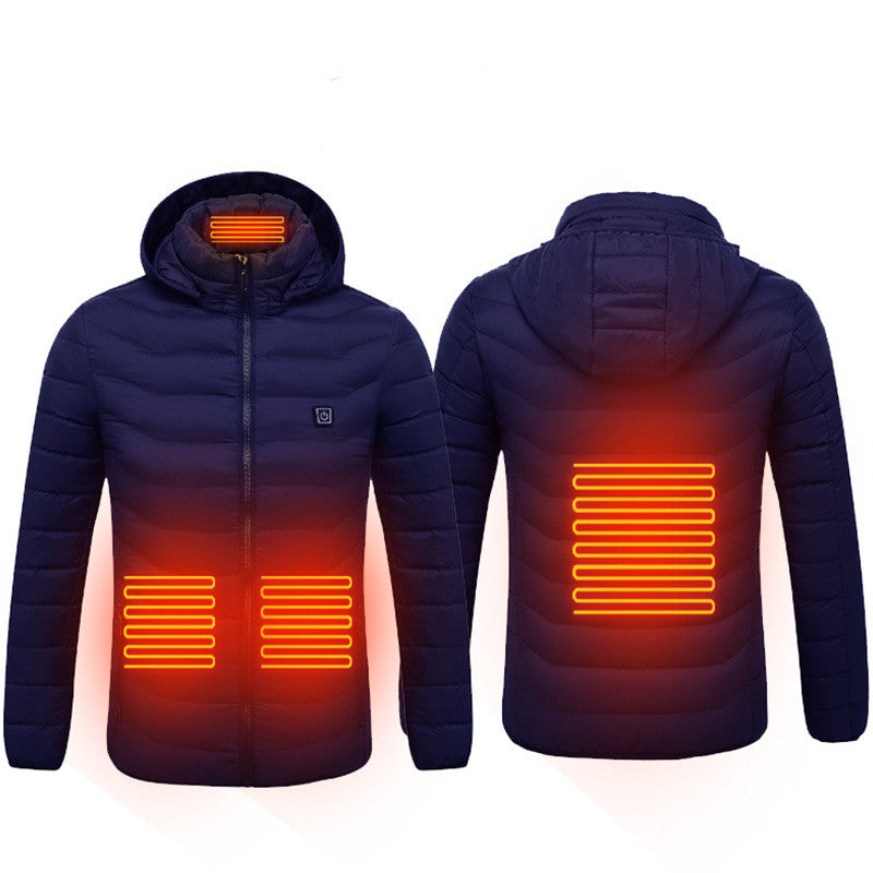 Beheizbare USB Elektro Baumwolle Reißverschluss Jacke