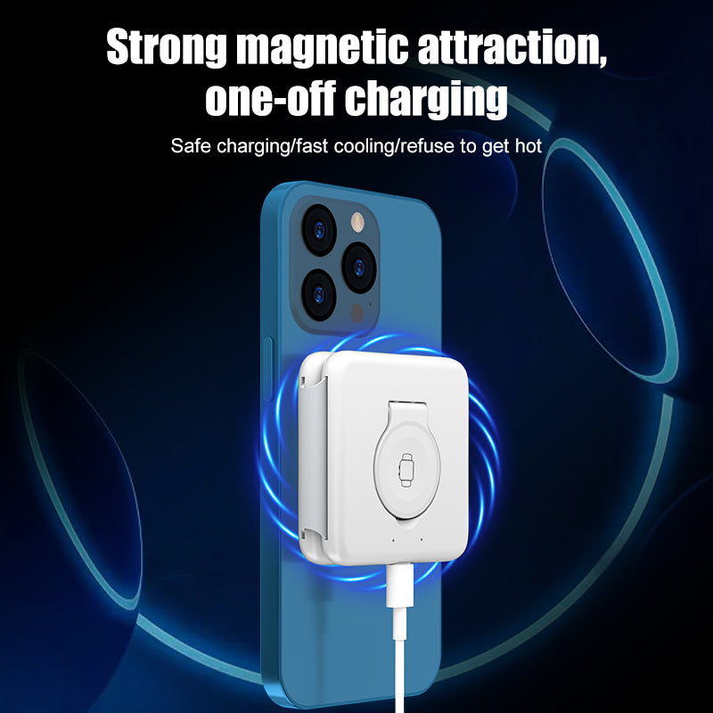 Magnetisches Magsafe Wireless USB Faltbar 3-in-1 Ladegerät