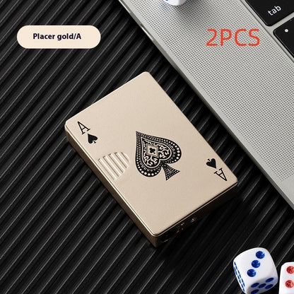 Pokerkarten Design Metall Feuerzeug