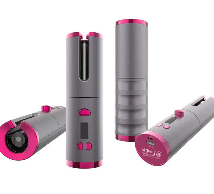 Curling iron with USB cable, wireless, multifunctional, rechargeable