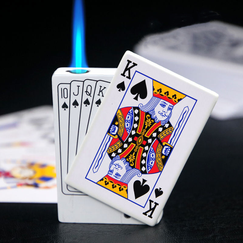 Pokerkarten Design Metall Feuerzeug