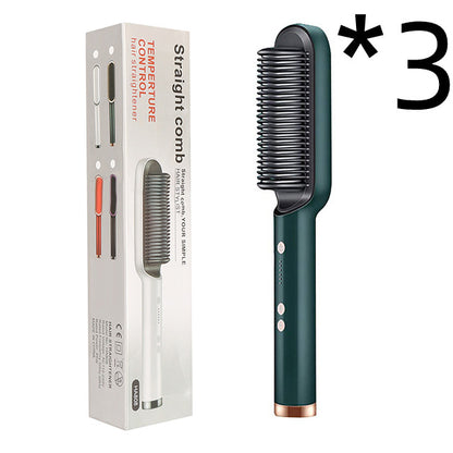 360° Doppelfunktion Locken Glätten Keramik 2-in-1-Haarglättungskamm