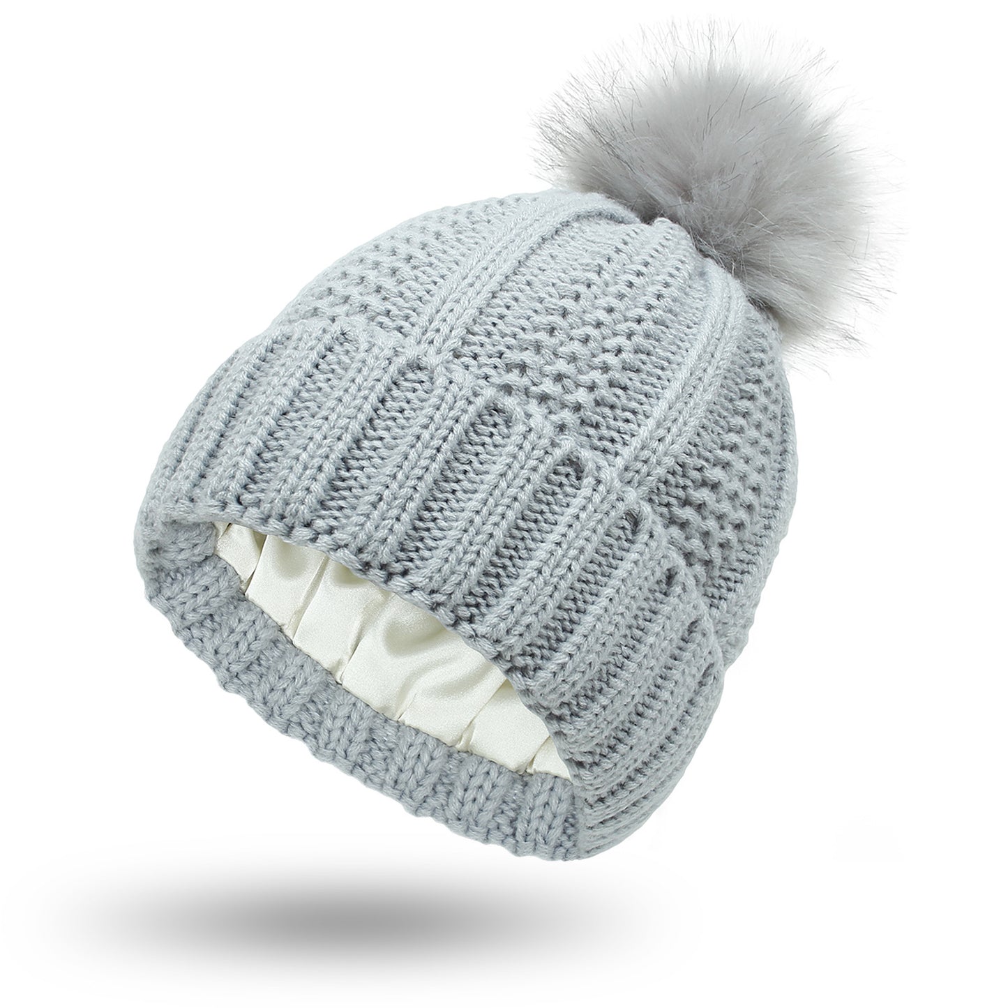 Modische Dehnbare Gefütterte Beanie Mütze