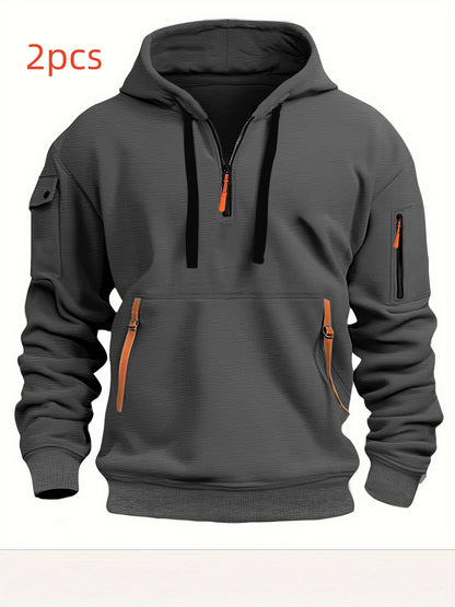 Modische Kapuzenpullover mit überschnittenen Schultern