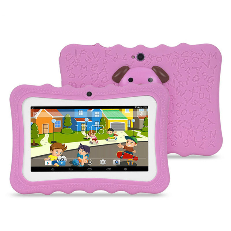 7-Zoll-Kinder-Tablet-Computer mit A33-Quad-Core-Prozessor, Cartoon-Design und Schülermotiven