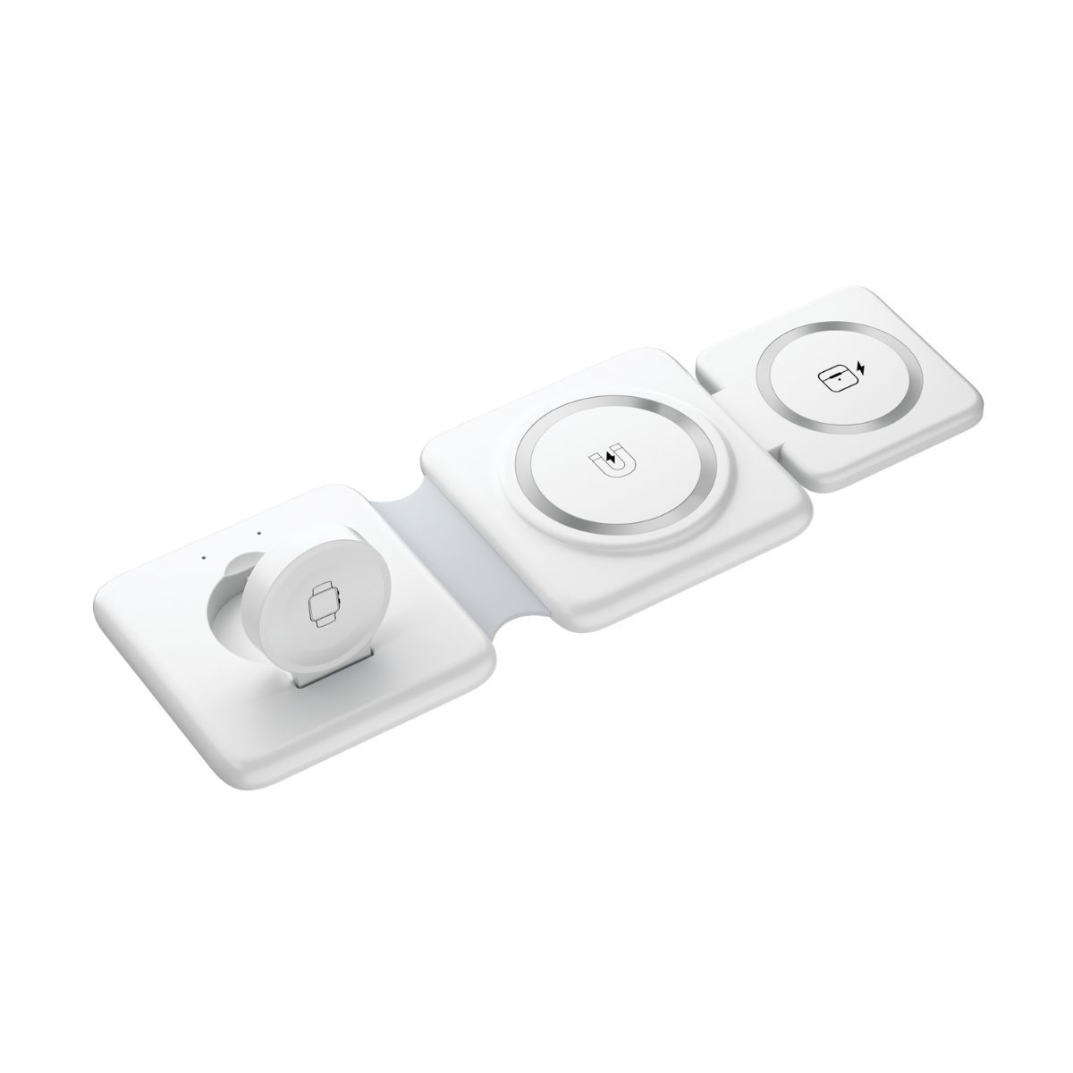Magnetisches Magsafe Wireless USB Faltbar 3-in-1 Ladegerät