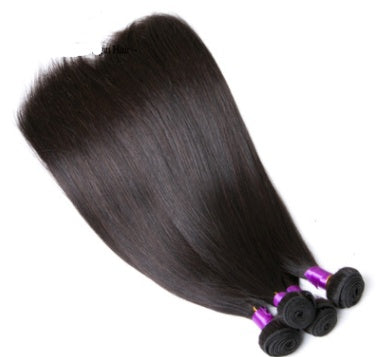 Real hair, straight, from Brazil, highly sought after, natural color