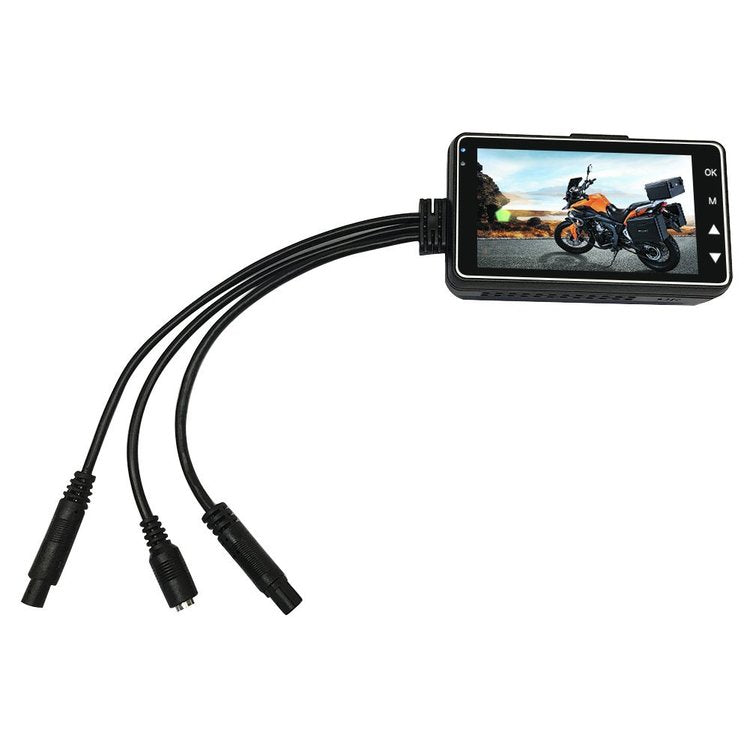 Frontlinse Rücklinse Saugnapf Buck-Kabel Motorrad-Dashcam Set