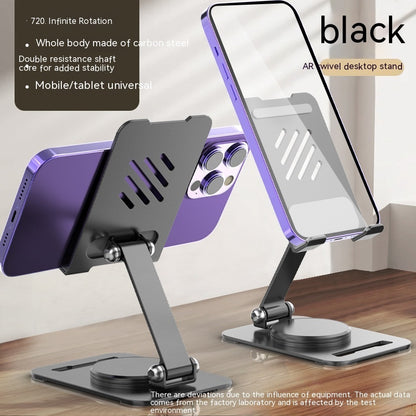 360-degree rotatable metal table stand for mobile phones and tablets, adjustable