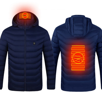 Beheizbare USB Elektro Baumwolle Reißverschluss Jacke