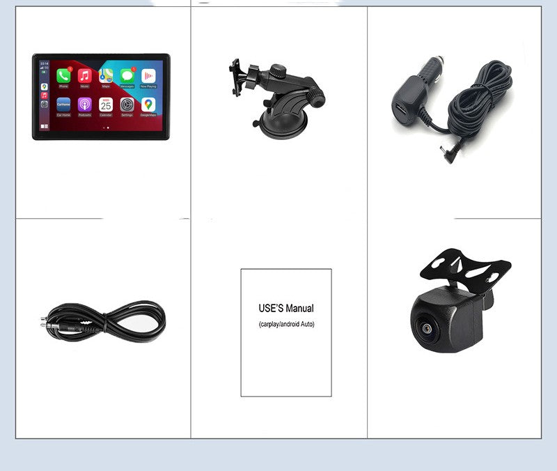 Portable IPS smart screen for cars, wireless projection surface, CarPlay, Android Auto