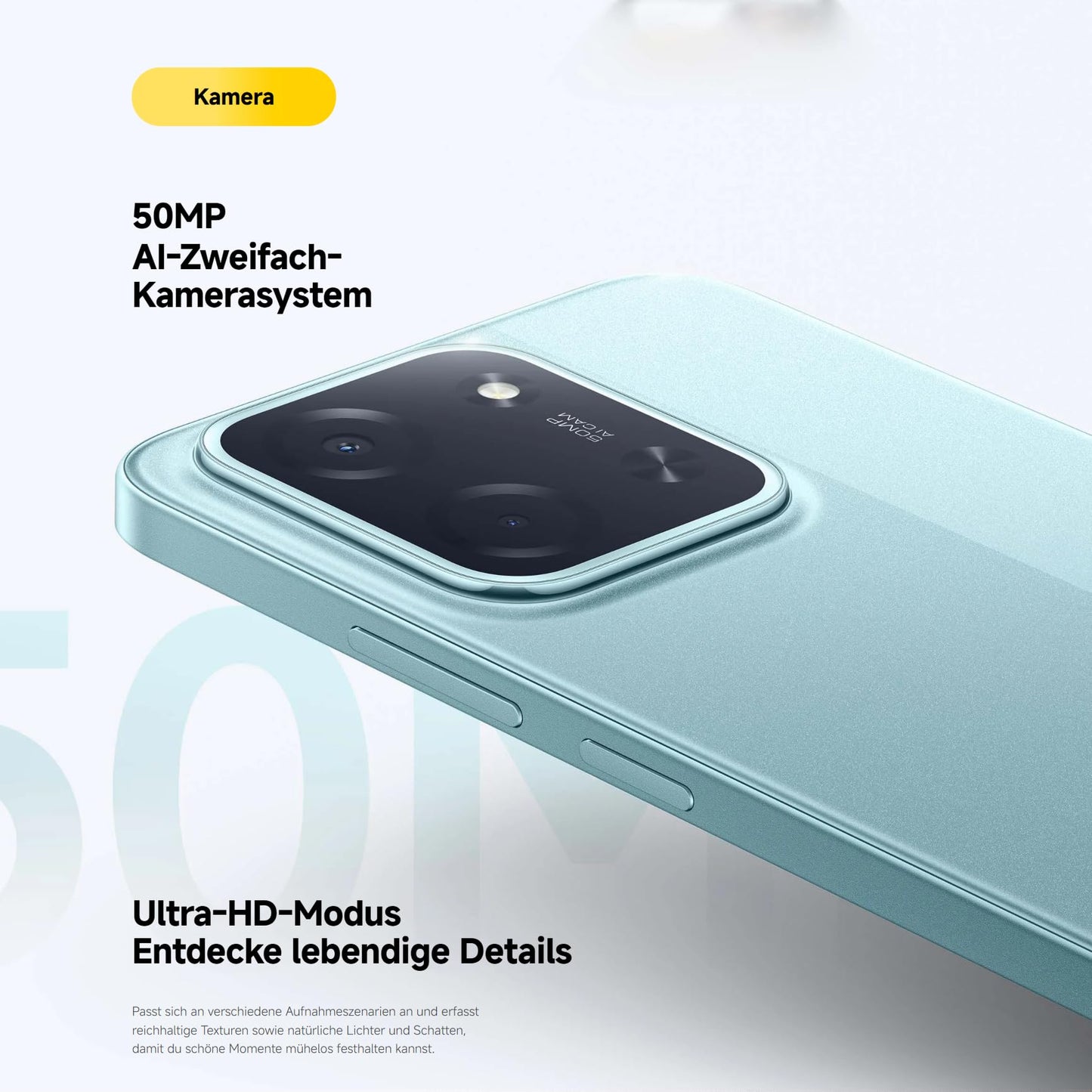 XIAOMI Poco C85, Smartphone 8+256GB, 6,9" 120Hz Display 7,99mm Design, MediaTek Helio G81-Ultra Octa-Core, 50MP AI-Zweifach-Kamera
