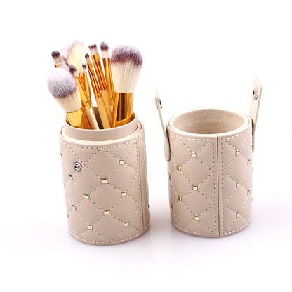 Makeup brush set with 12 makeup buckets