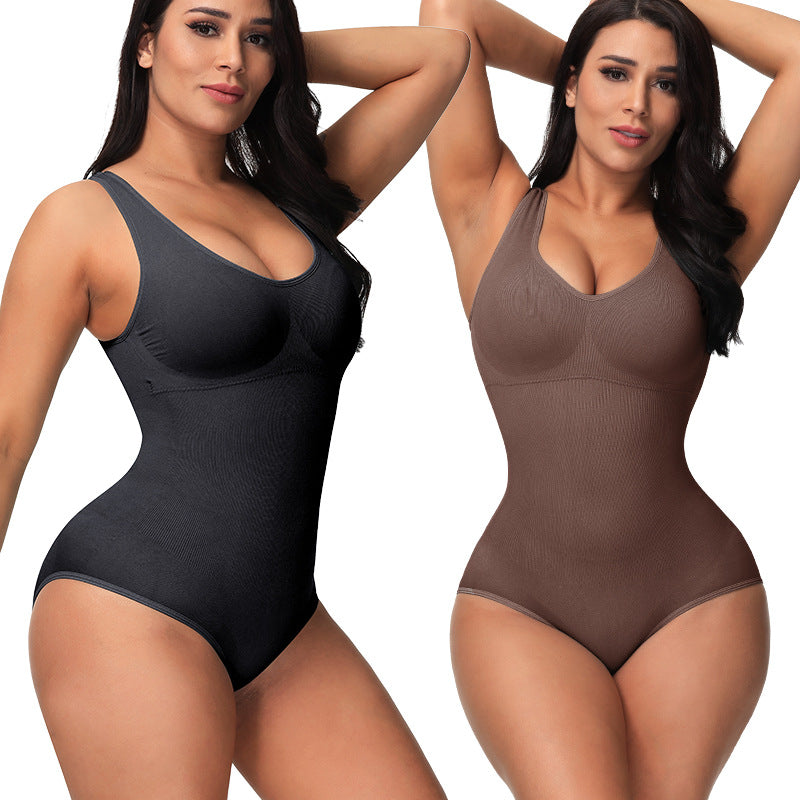 Seamless bodysuit corset style