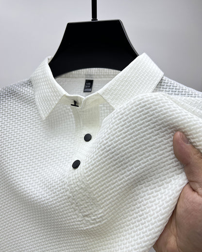 Mesh Eisseide Kurzarm-T-Shirt