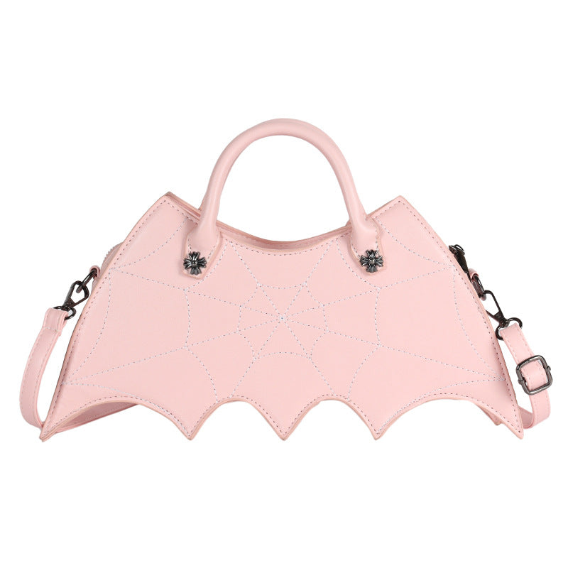 Halloween Spinnennetzform Batgirl Motiv Schultertasche