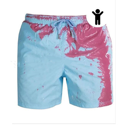 Magische Farbwechsel Schnelltrocknend Strand Badeshorts