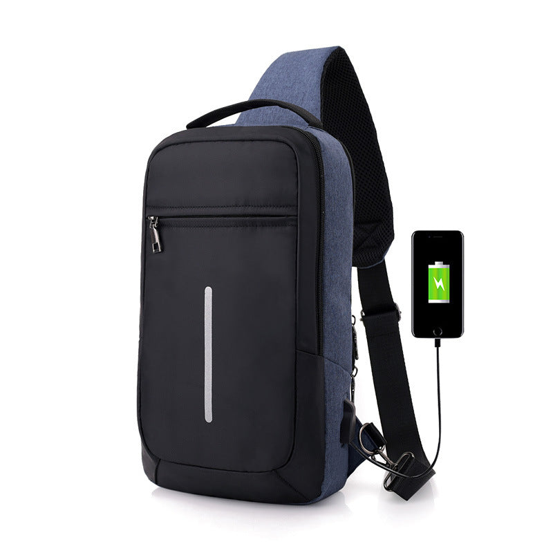Diebstahlsicherer USB-Laderucksack